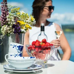 Porsgrunds Porselænsfabrik Maxistrå Blå Krus Nomi 35 cl