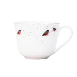 Porsgrunds Porselænsfabrik Dompap Kaffekopp 22 cl m/Skål 14 cm
