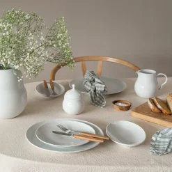 Porsgrunds Porselænsfabrik Bølge Hvitt Oval Asjett 19cm