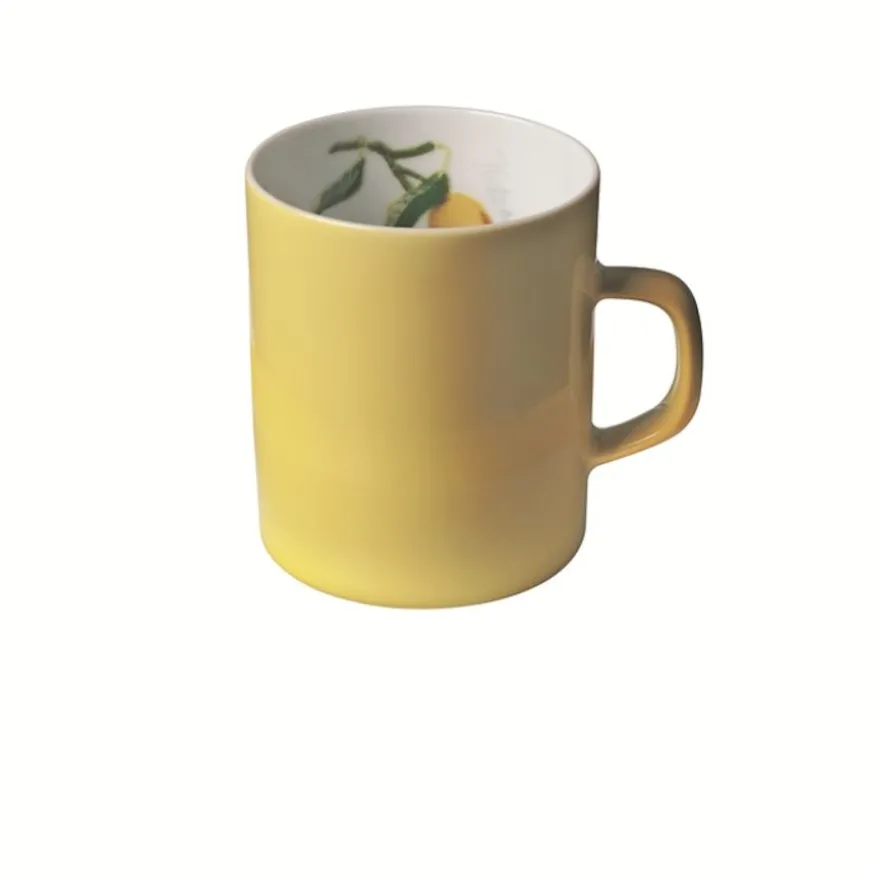 Porsgrunds Porselænsfabrik Citron Kopp & Skål Kaffe 15 cl
