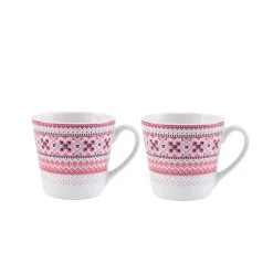 Porsgrunds Porselænsfabrik Ingrid Krus 20cl Rosa 2pk