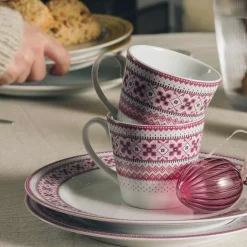 Porsgrunds Porselænsfabrik Ingrid Krus 20cl Rosa 2pk