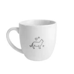 Porsgrunds Porselænsfabrik Hashtag Krus 38 cl Livet Er Best Med Katt