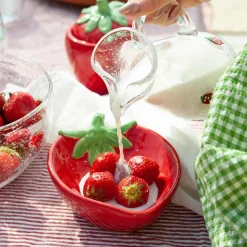 Porsgrunds Porselænsfabrik Jordbær Skål 21x15cm