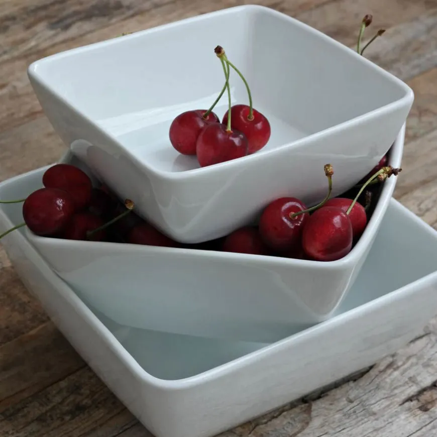 Porsgrunds Porselænsfabrik Sense Firkant Bolle 18cm 1,3L