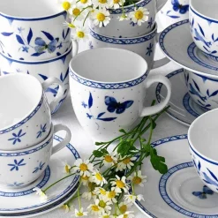 Porsgrunds Porselænsfabrik Bluebird Butterfly Krus 35 cl