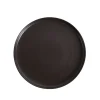 Porsgrunds Porselænsfabrik Natur Tallerken m/Kant 25cm Matt Sort