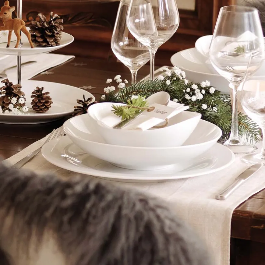 Porsgrunds Porselænsfabrik Sense Flat Tallerken 22cm 4pk