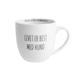 Porsgrunds Porselænsfabrik Hashtag Krus 38 cl Livet Er Best Med Hund