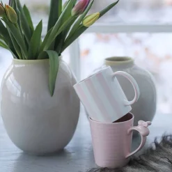Porsgrunds Stripekopp 30cl Rosa 2pk