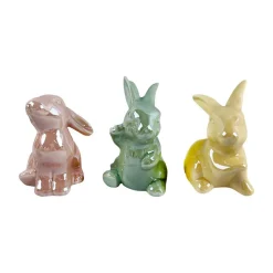 Påskeharer 3pk i Pastellfarger