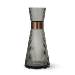 Rosendahl Grand Cru Vannkaraffel m/Riller 1L Grå