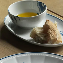 Royal Copenhagen Blå Mega Riflet Skål 24cl