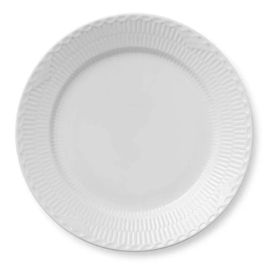 Royal Copenhagen Hvit Halvblonde Tallerken 27cm