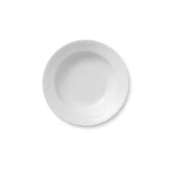 Royal Copenhagen Hvit Halvblonde Tallerken 21cm Dyp