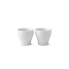 ROYAL COPENHAGEN HVIT RIFLET EGGEGLASS 2PK