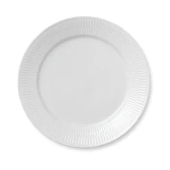 Royal Copenhagen Hvit Riflet Tallerken 27cm