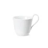 Royal Copenhagen Hvit Riflet Kopp m/Høy Hank 24cl