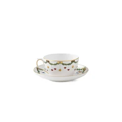 Royal Copenhagen Stjerneriflet Jul Tekopp og Skål 32cl