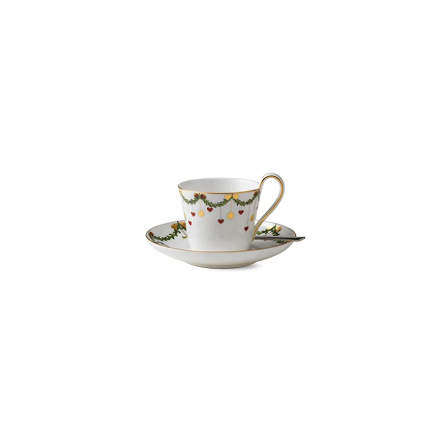 Royal Copenhagen Stjerneriflet Jul Kopp m/Skål 24cl