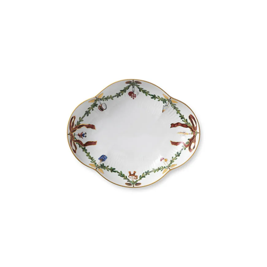 Royal Copenhagen Stjerneriflet Jul Serveringsfat 22cm