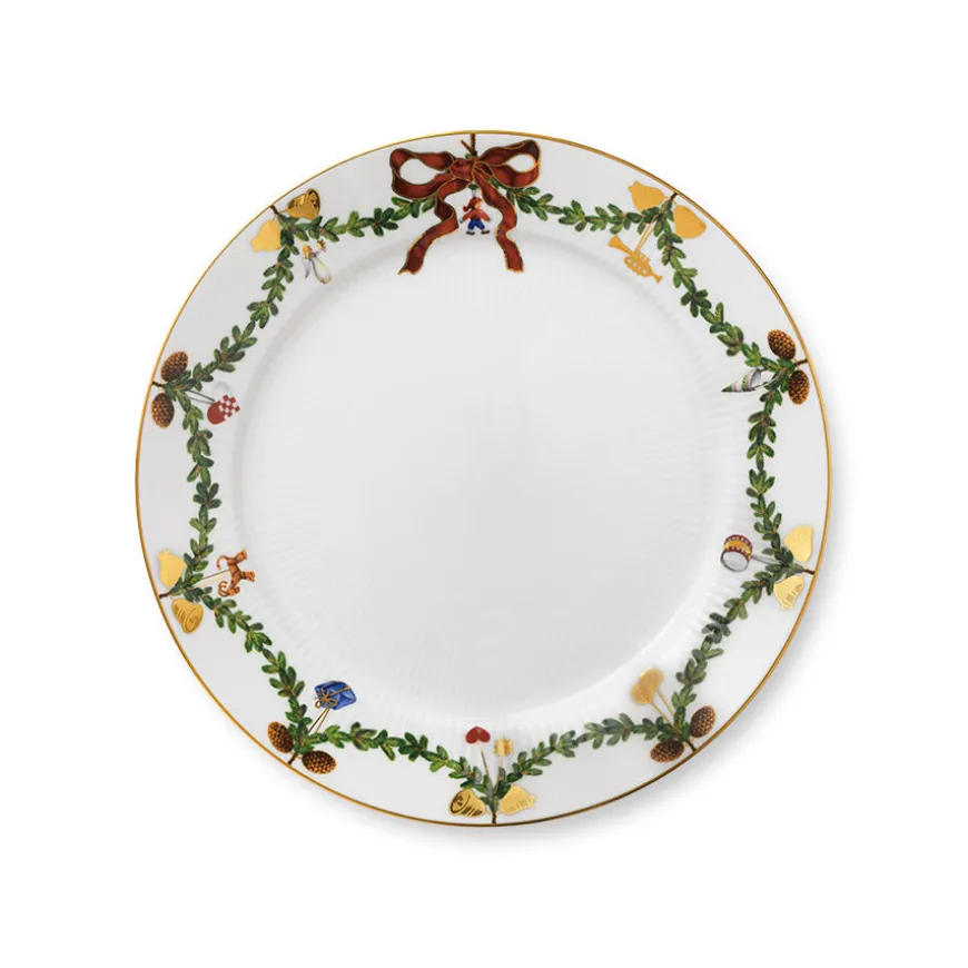 Royal Copenhagen Stjerneriflet Jul Tallerken 27cm