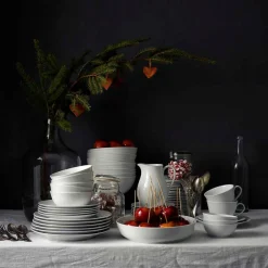 Rörstrand Swedish Grace Snø Dyp Tallerken 25cm Hvit