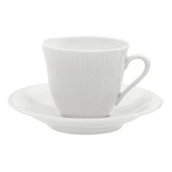 Rörstrand Swedish Grace Snø Underskål Til Kaffekopp Hvit