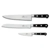 Sabatier Licorne Knivsett 3 Kniver Stål/Svart