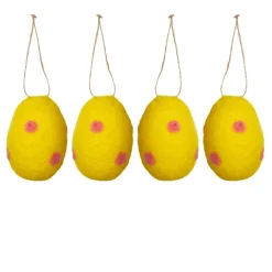 Seasons Easter Collection Tovet Egg Ull 4x4cm 4pk