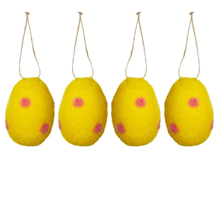 Seasons Easter Collection Tovet Egg Ull 4x4cm 4pk