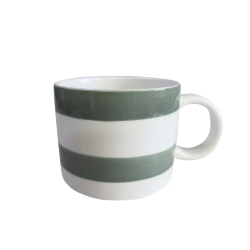 Seasons Fall Collection Krus 28cl Liggende Striper Grønn