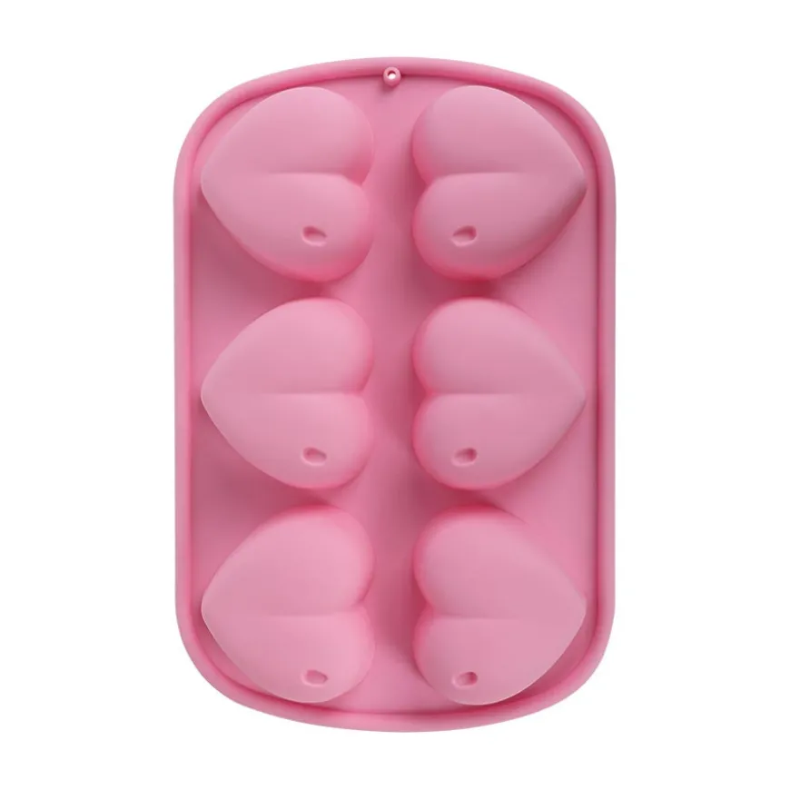 Seasons Love Collection Bakeform Hjerter Silikon 25,5x17x3cm Rosa