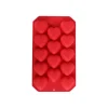 Seasons Love Collection Isbitform Hjerter Silikon 22x11x2cm Rød