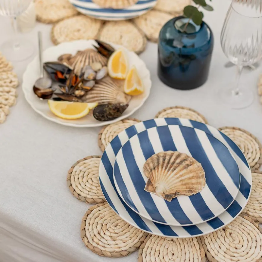 Seasons Summer Collection Asjett 21cm Blå Striper