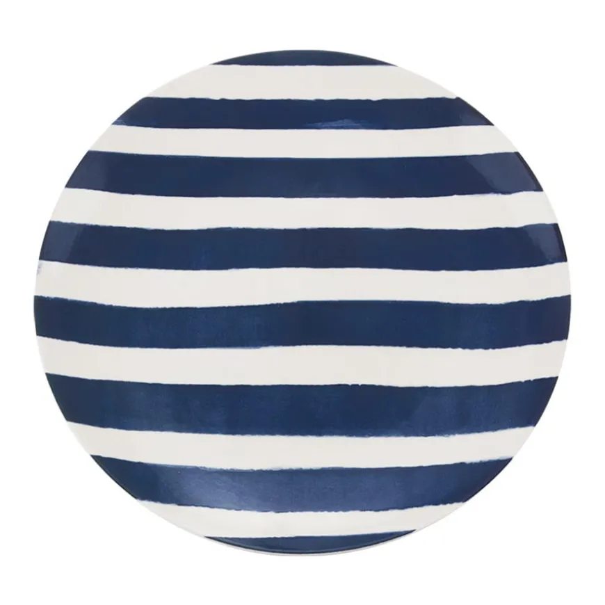 Seasons Summer Collection Tallerken 26cm Blå Striper