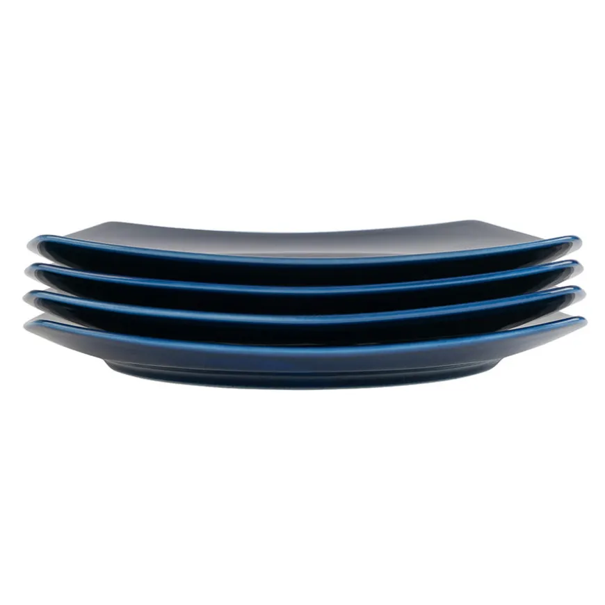 Sense Cobalt Tallerken Firkant 27cm 4pk
