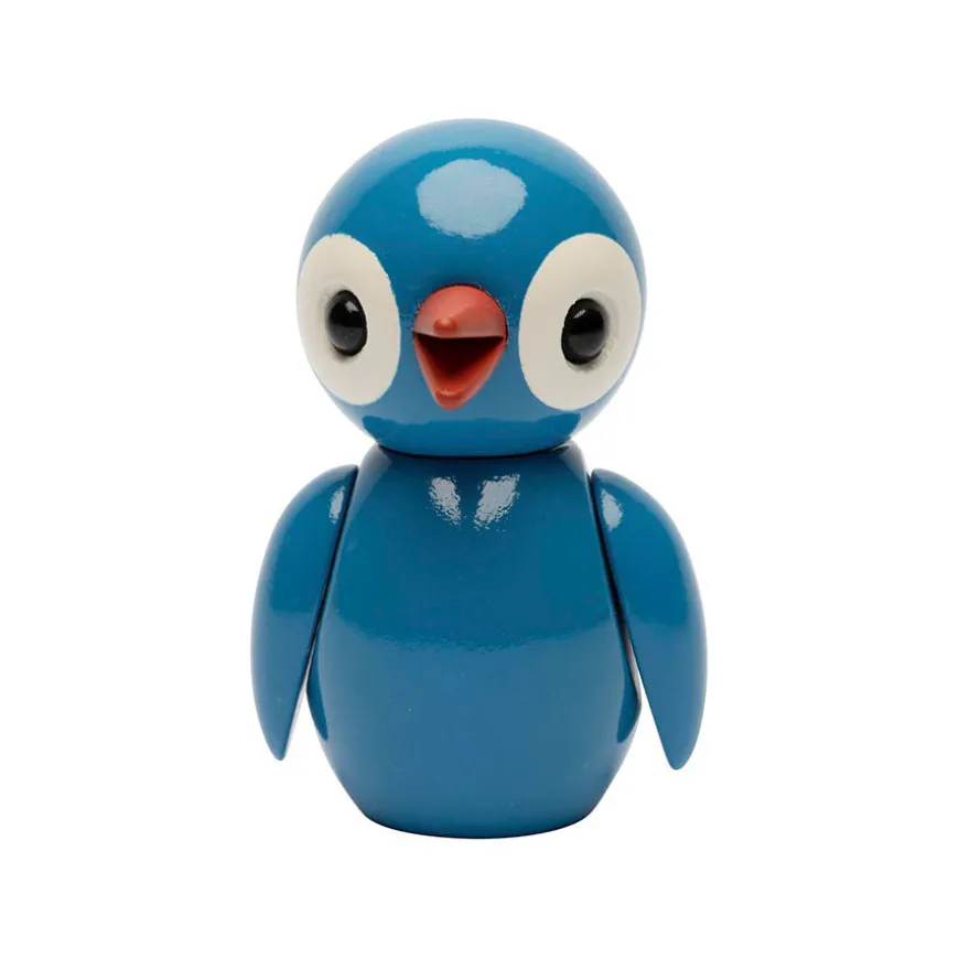 Spring Copenhagen Lucky Light Blue fuglefigur i tre