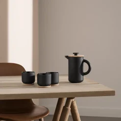Stelton Nordic Theo Krus m/Glassbrikke Sort