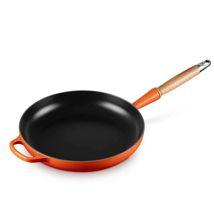 Støpejernspanne m/Trehåndtak 28cm Volcanic