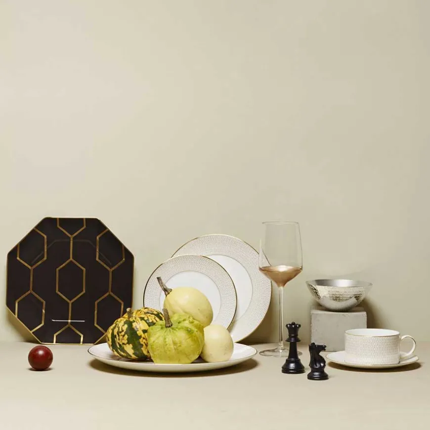 Wedgwood Arris Oktagonal Tallerken 23cm