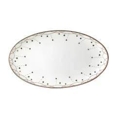 Wik & Walsøe Julemorgen Girlander Oval Asjett 20cm