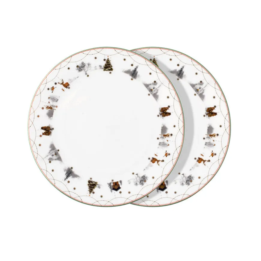 Wik & Walsøe Julemorgen Story Tallerken 25cm 2pk